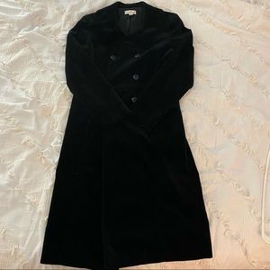 vintage 1998 bebe black velvet coat